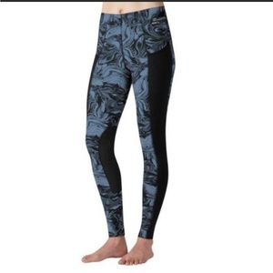 Kerrits Pocket Performance Tight Lupine Swirl Equestrian Riding Knee Patch